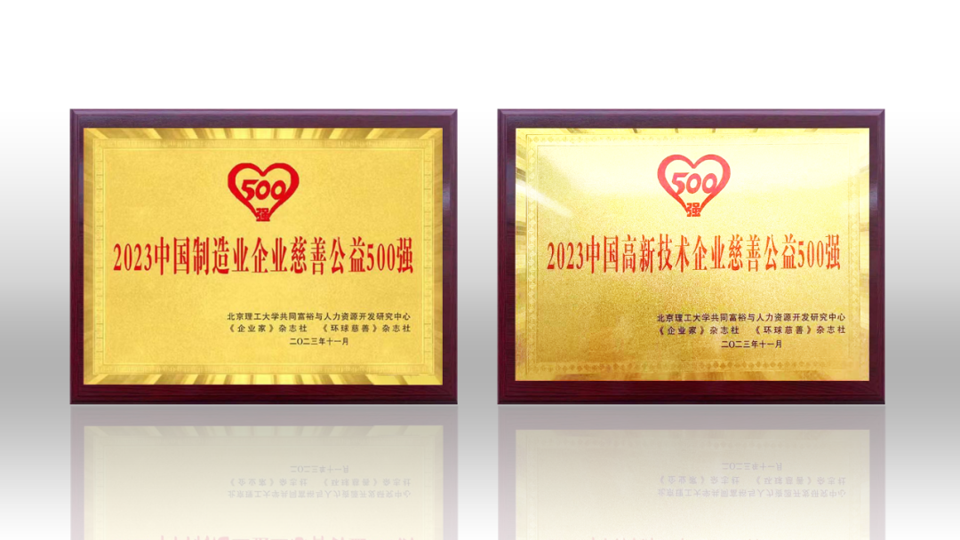 2023中国企业慈善公益500强发布 云顶yd222线路检测中心荣登两项榜单